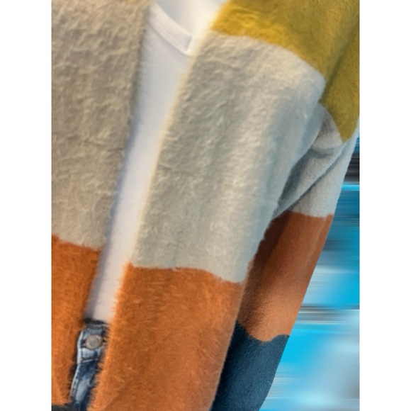 MYSTREE Gorgeous color block ever so soft cardigan S M L - Picture 4 of 4